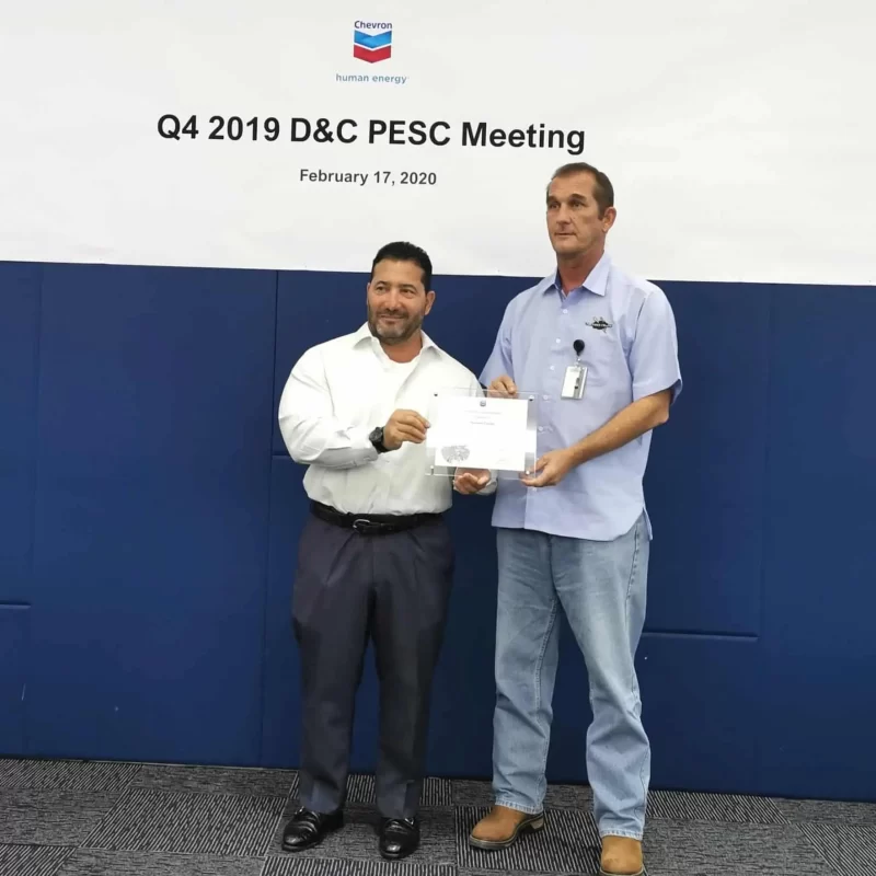 Thunder Cranes Wins Award at Chevron D&C PESC Meeting