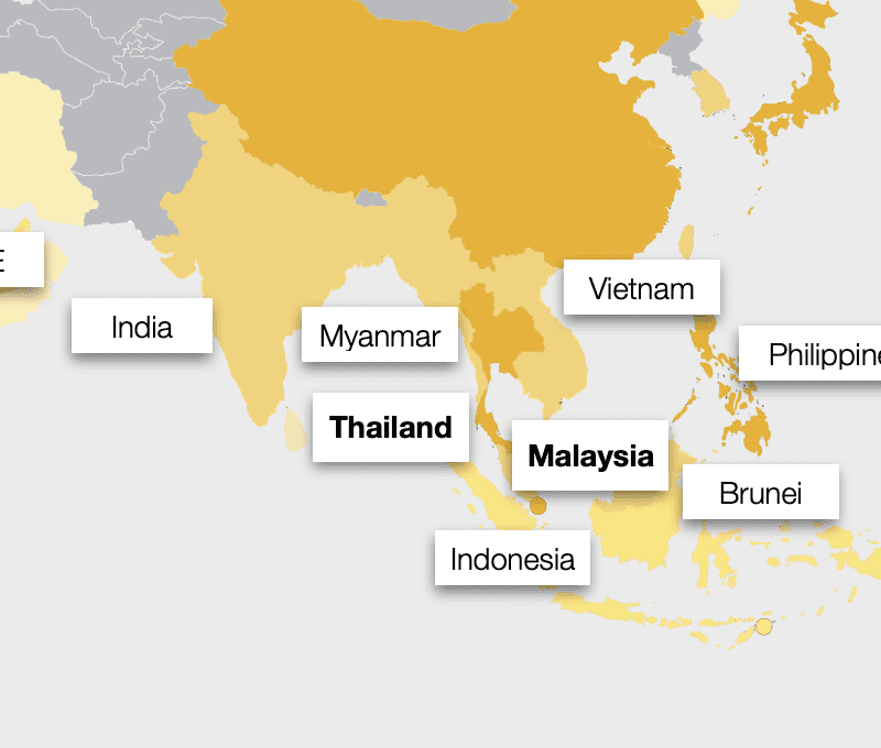 Thunder Cranes locations around the world