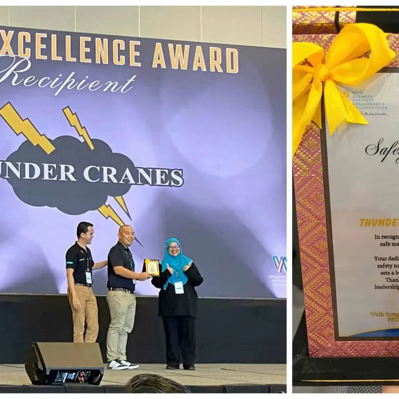 Thunder Cranes Safety Excellence Award